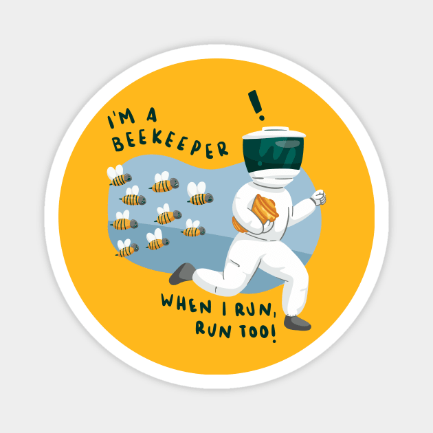 Beekeeper Magnet by Hamster Design